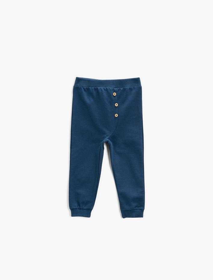Erkek Bebek Beli Lastikli Jogger Eşofman Altı