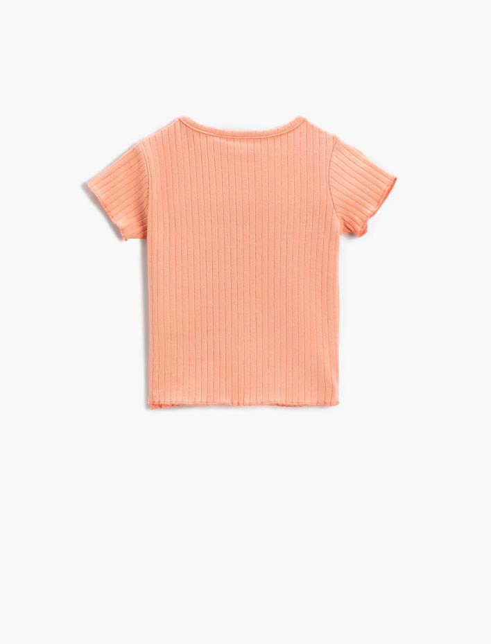 Kız Bebek Kısa Kollu Tişört Pamuklu