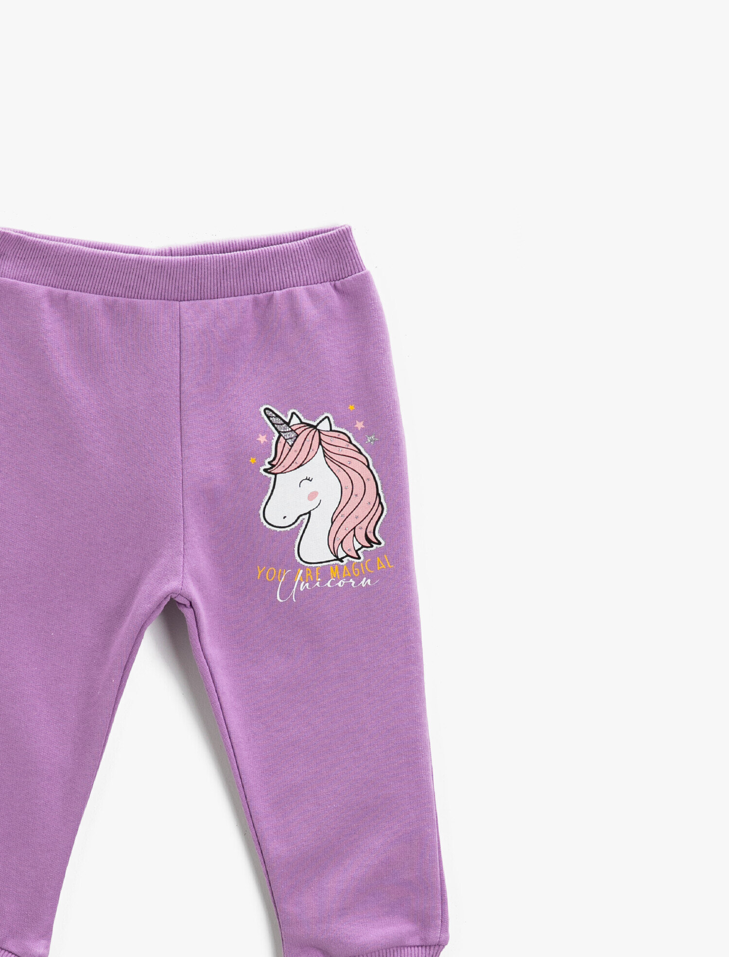  Kız Bebek Unicorn Baskılı Jogger Eşofman Altı Pamuklu
