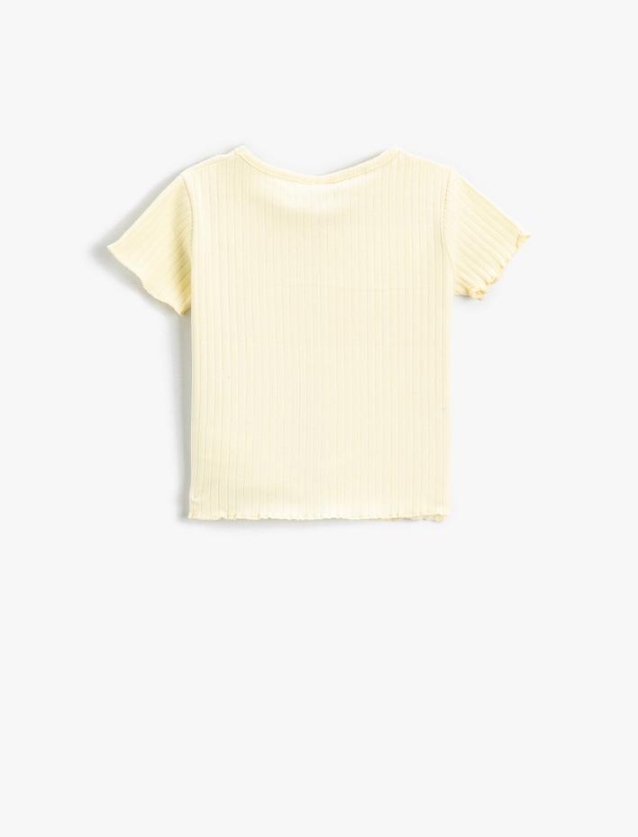 Kız Bebek Kısa Kollu Tişört Pamuklu