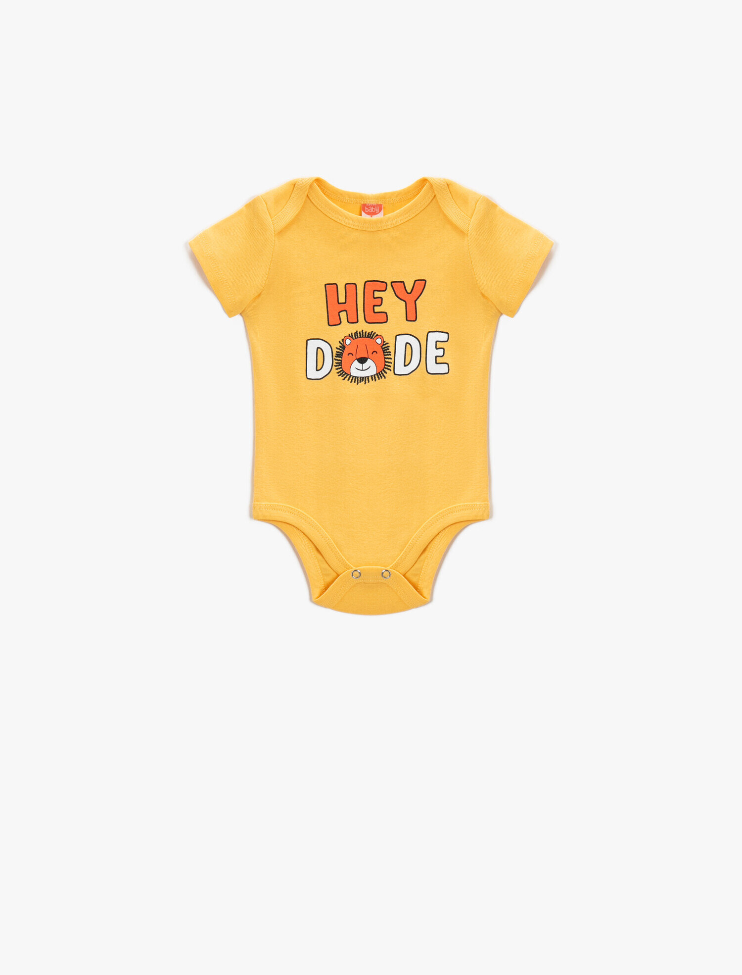  Erkek Bebek Baskılı Kısa Kollu Çıtçıtlı Body Pamuklu