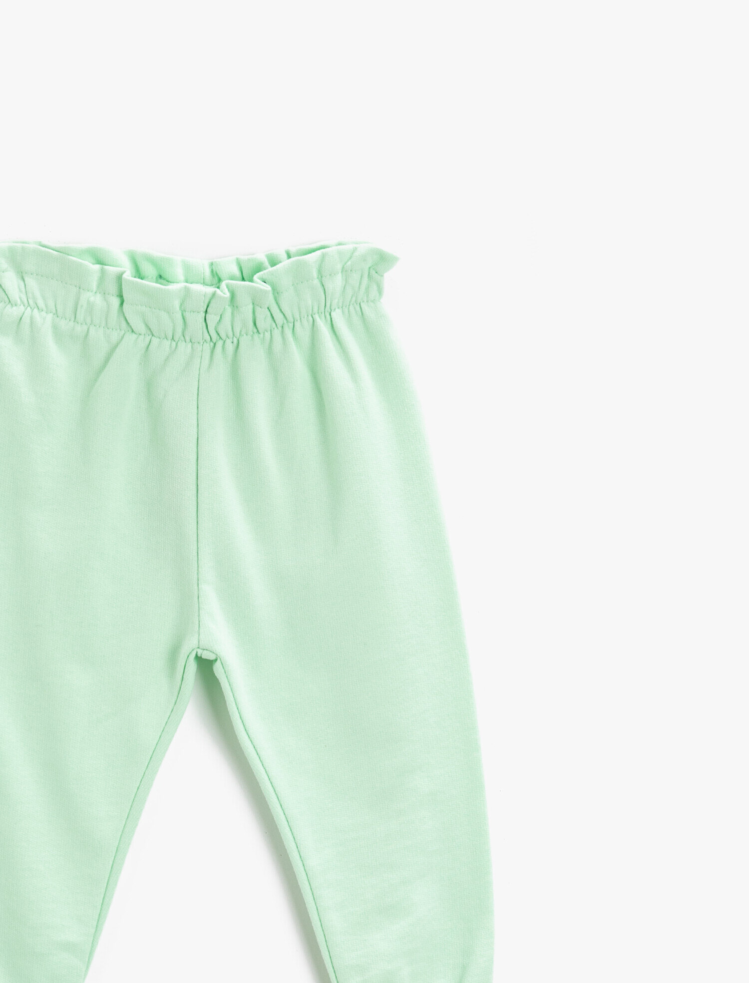  Kız Bebek Beli Fırfırlı Jogger Eşofman Altı Pamuklu