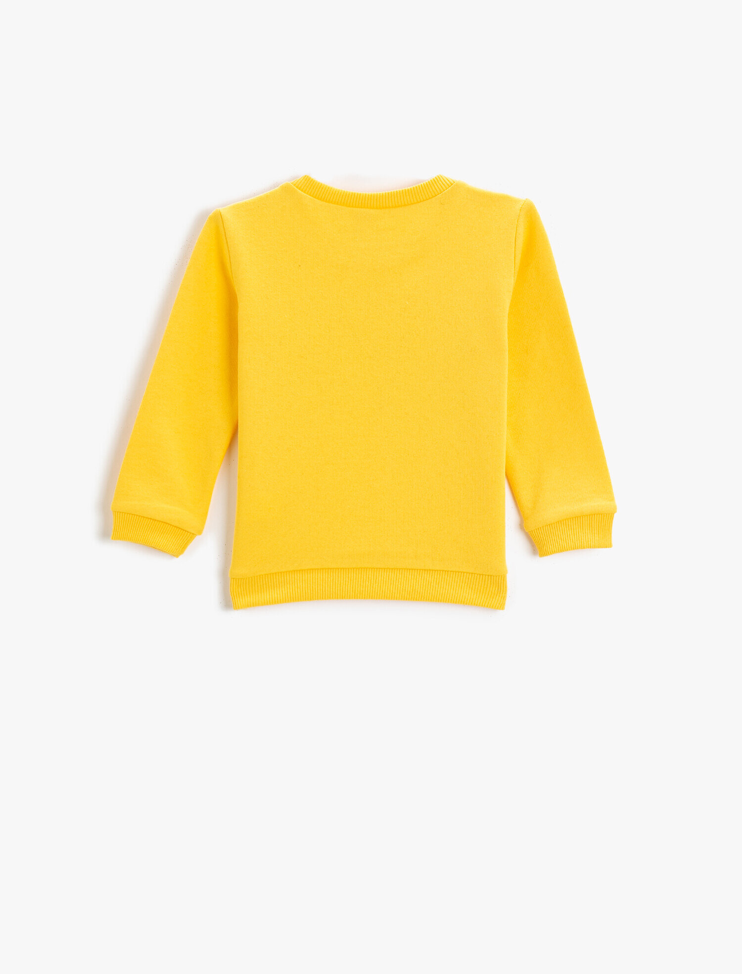  Erkek Bebek Yazı Baskılı Bisiklet Yaka Sweatshirt Pamuklu