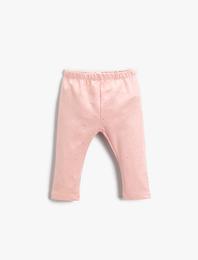 Parlak Tayt Pamuklu Beli Lastikli