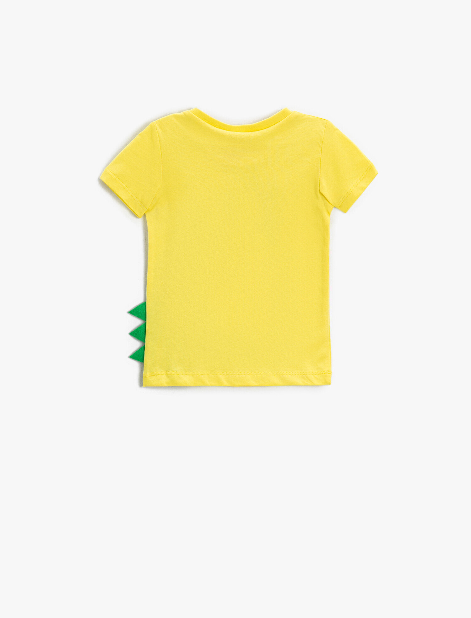  Erkek Bebek Dinozor Baskılı Kısa Kollu Tişört Pamuklu