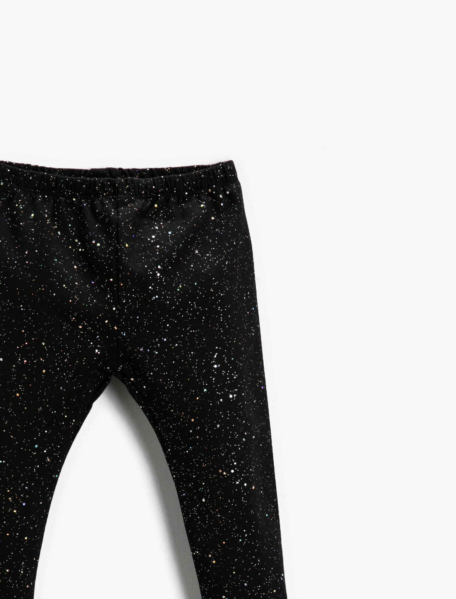  Kız Bebek Parlak Tayt Pamuklu Beli Lastikli