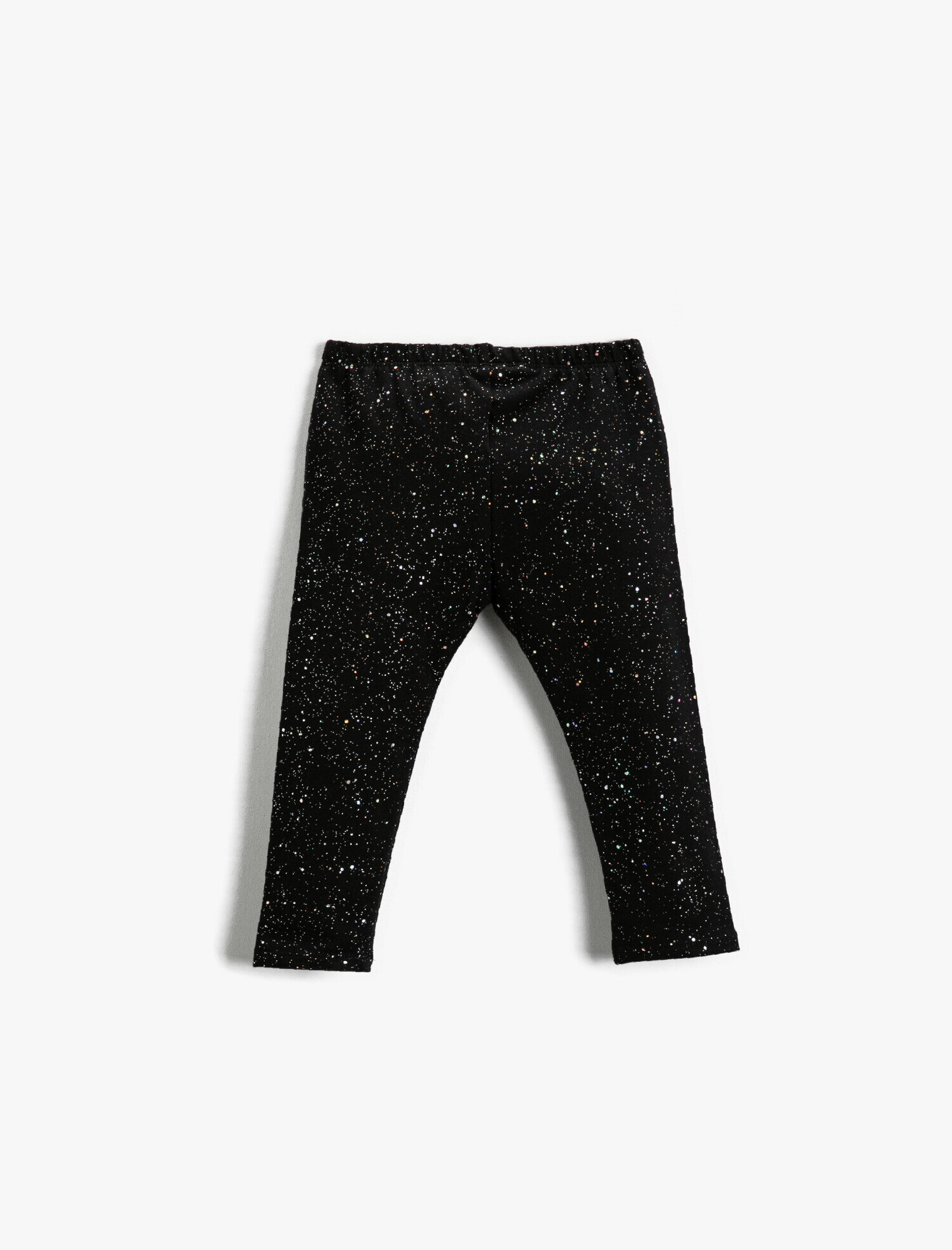  Kız Bebek Parlak Tayt Pamuklu Beli Lastikli