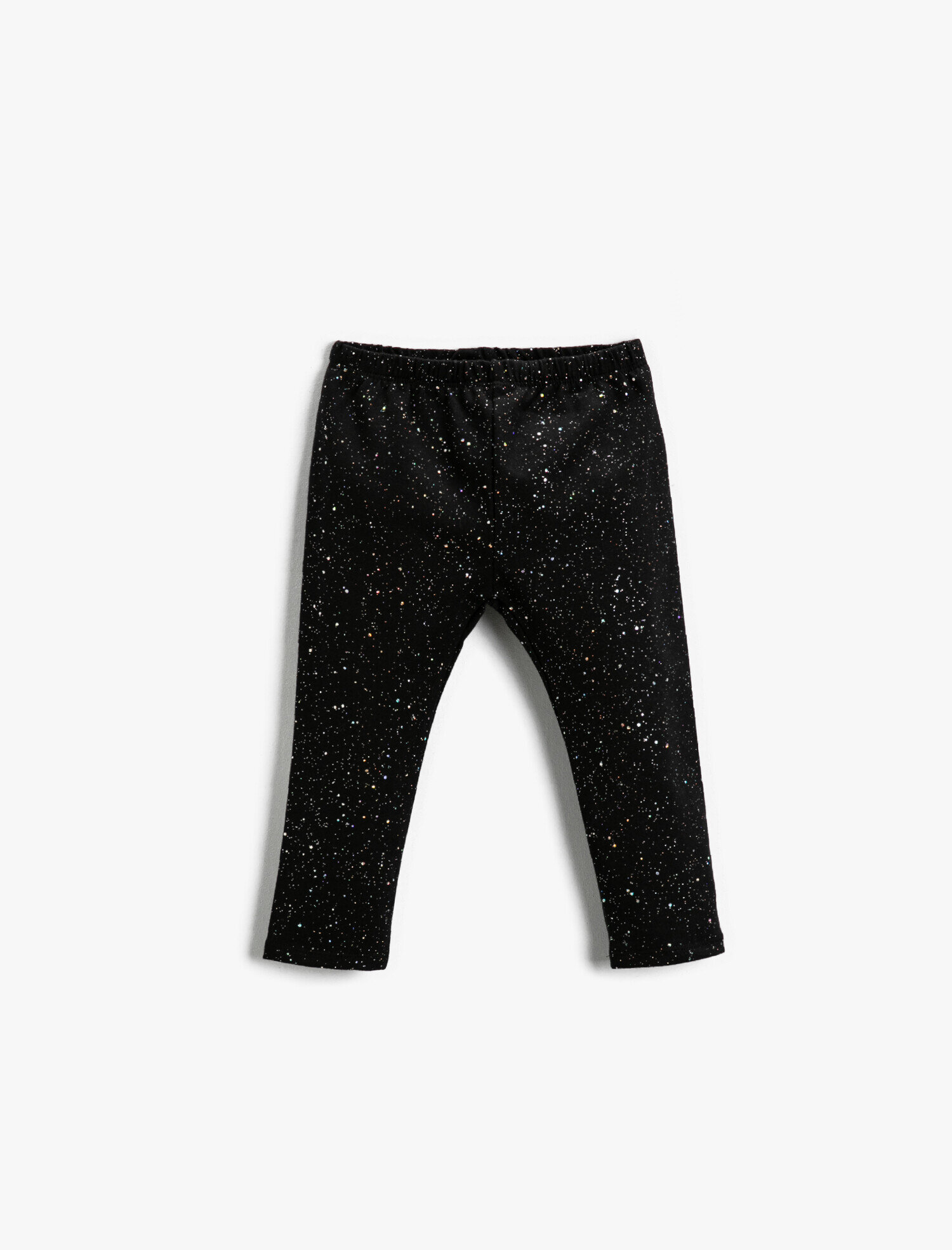  Kız Bebek Parlak Tayt Pamuklu Beli Lastikli