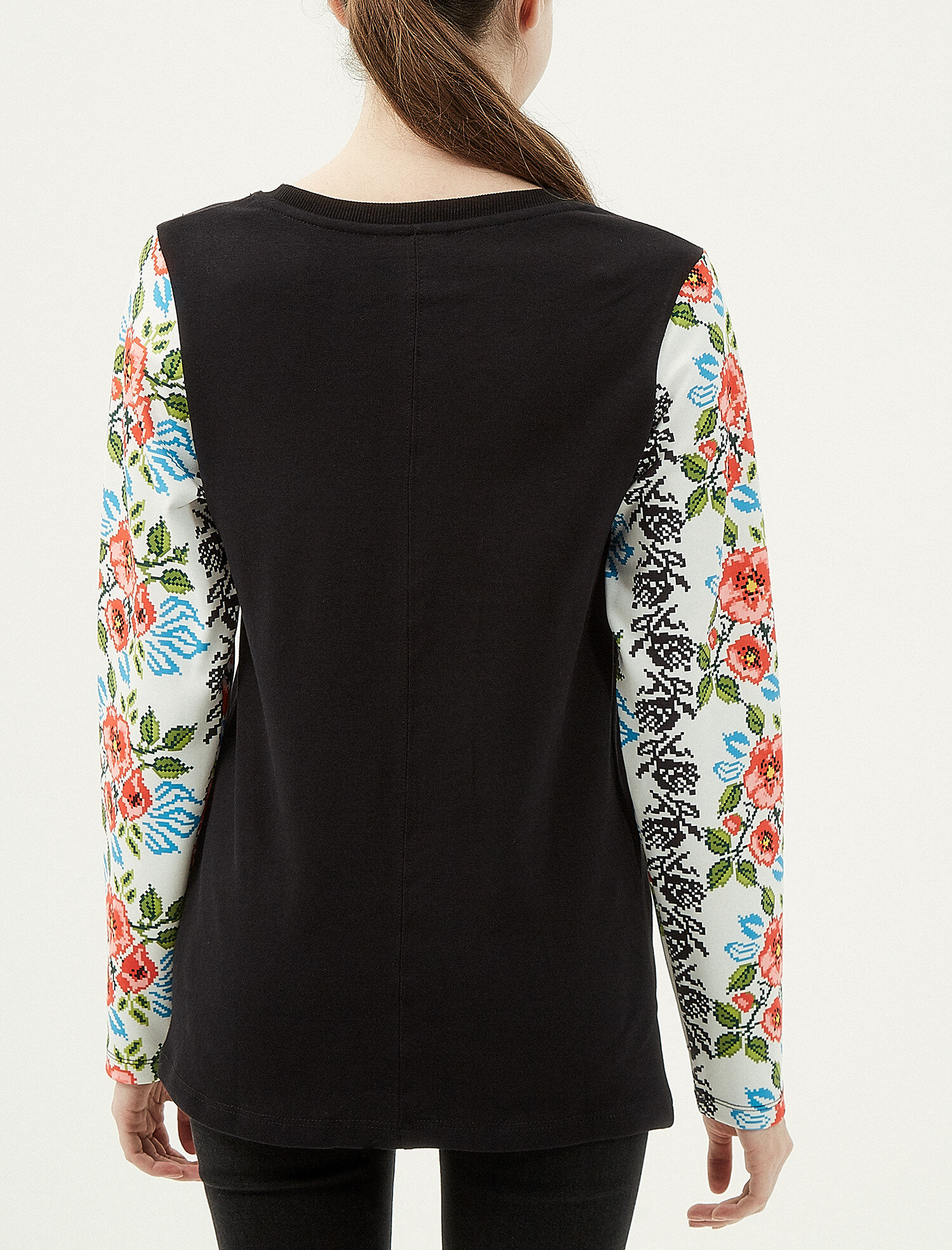   Çiçekli Sweatshirt