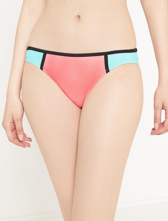 Renk Bloklu Bikini Altı