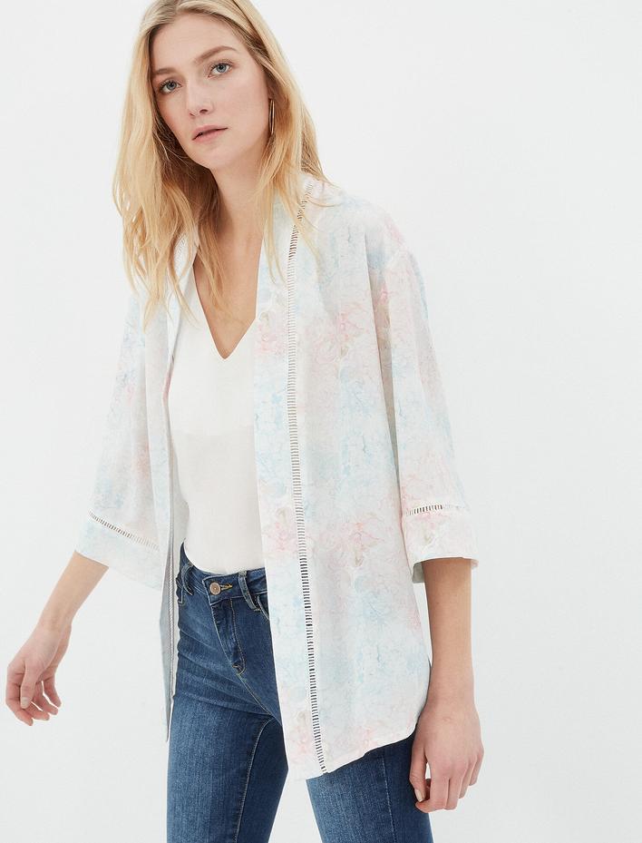  Desenli Kimono
