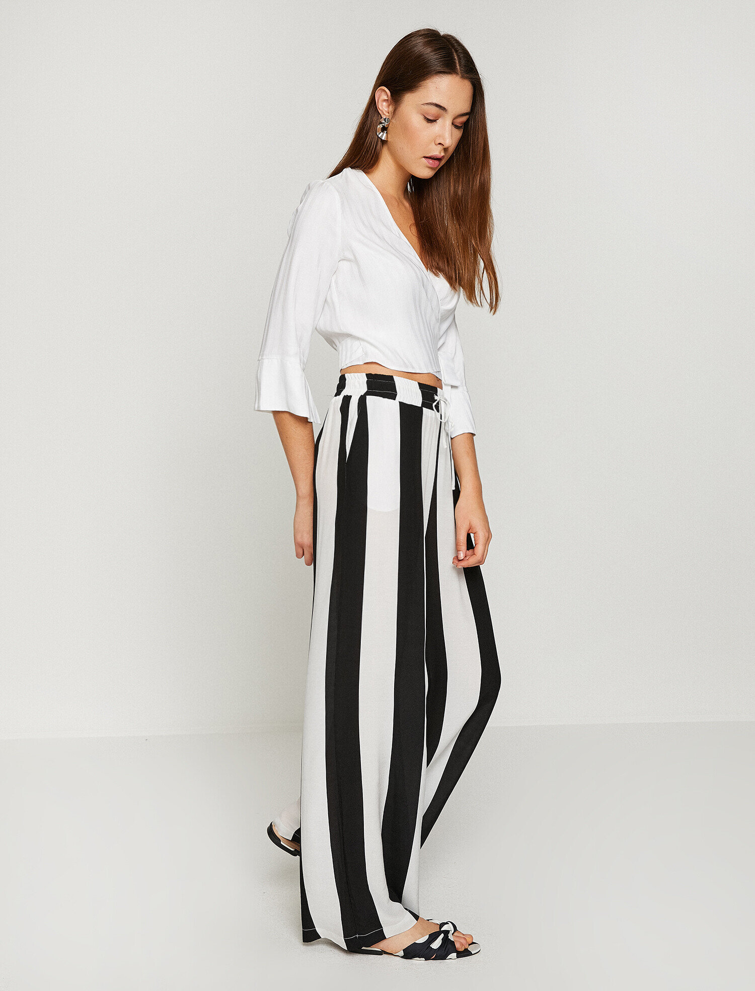   Renk Bloklu Pantolon