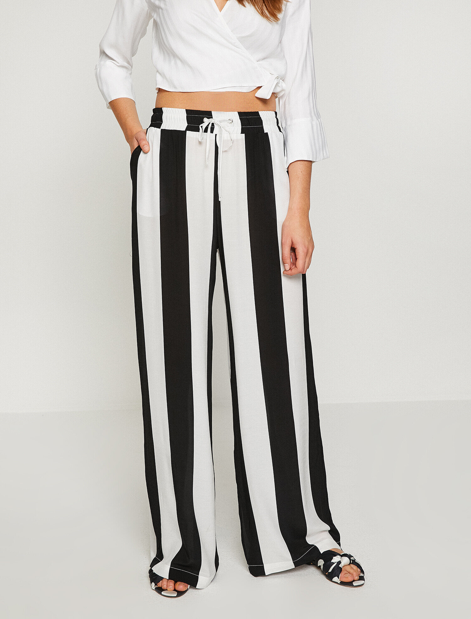   Renk Bloklu Pantolon