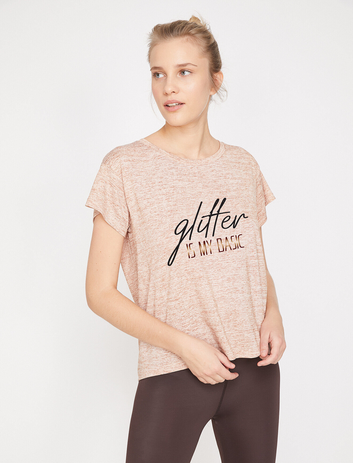   Spor T-Shirt Bisiklet Yaka Kısa Kollu