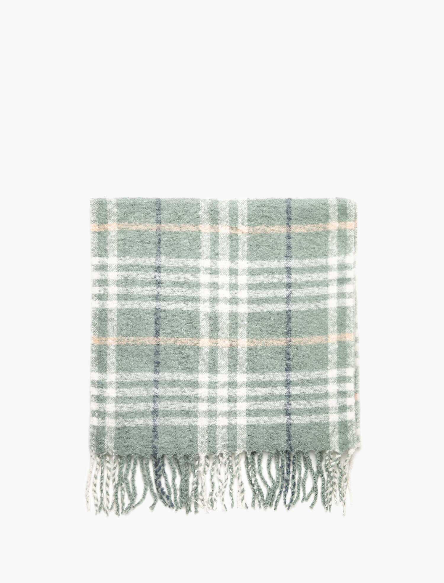  Kadın Püskül Detaylı Desenli Atkı