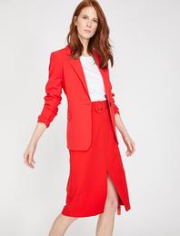 Yırtmaç Detaylı Etek