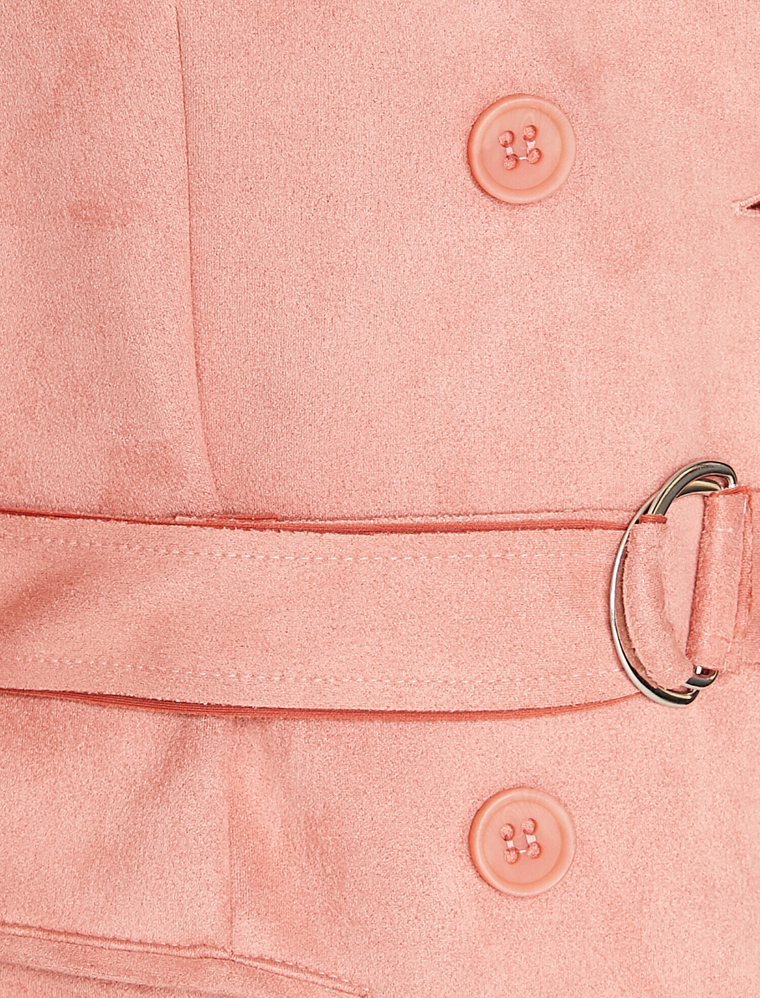   Süet Görünümlü Trençkot