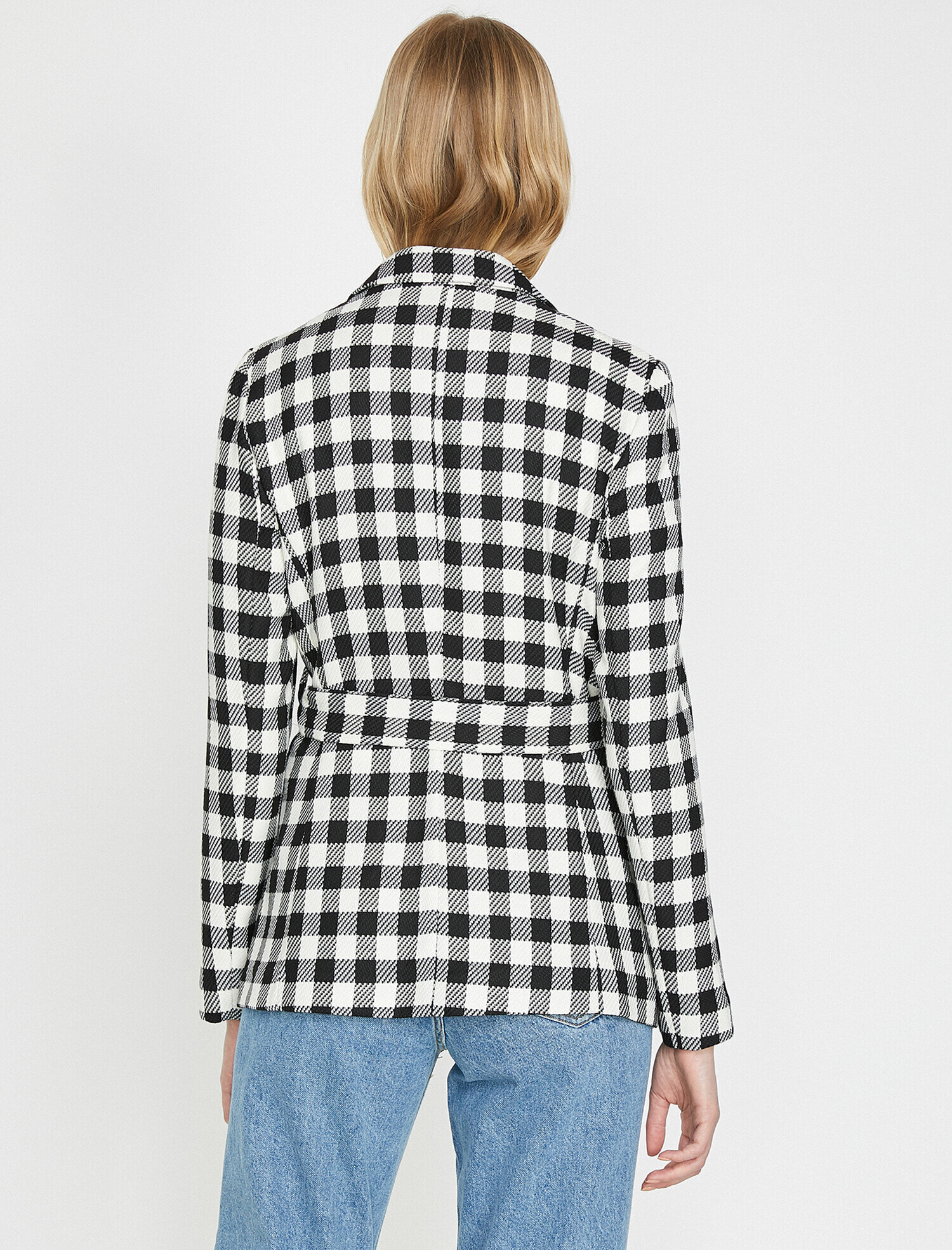   Kemer Detaylı Blazer Ceket