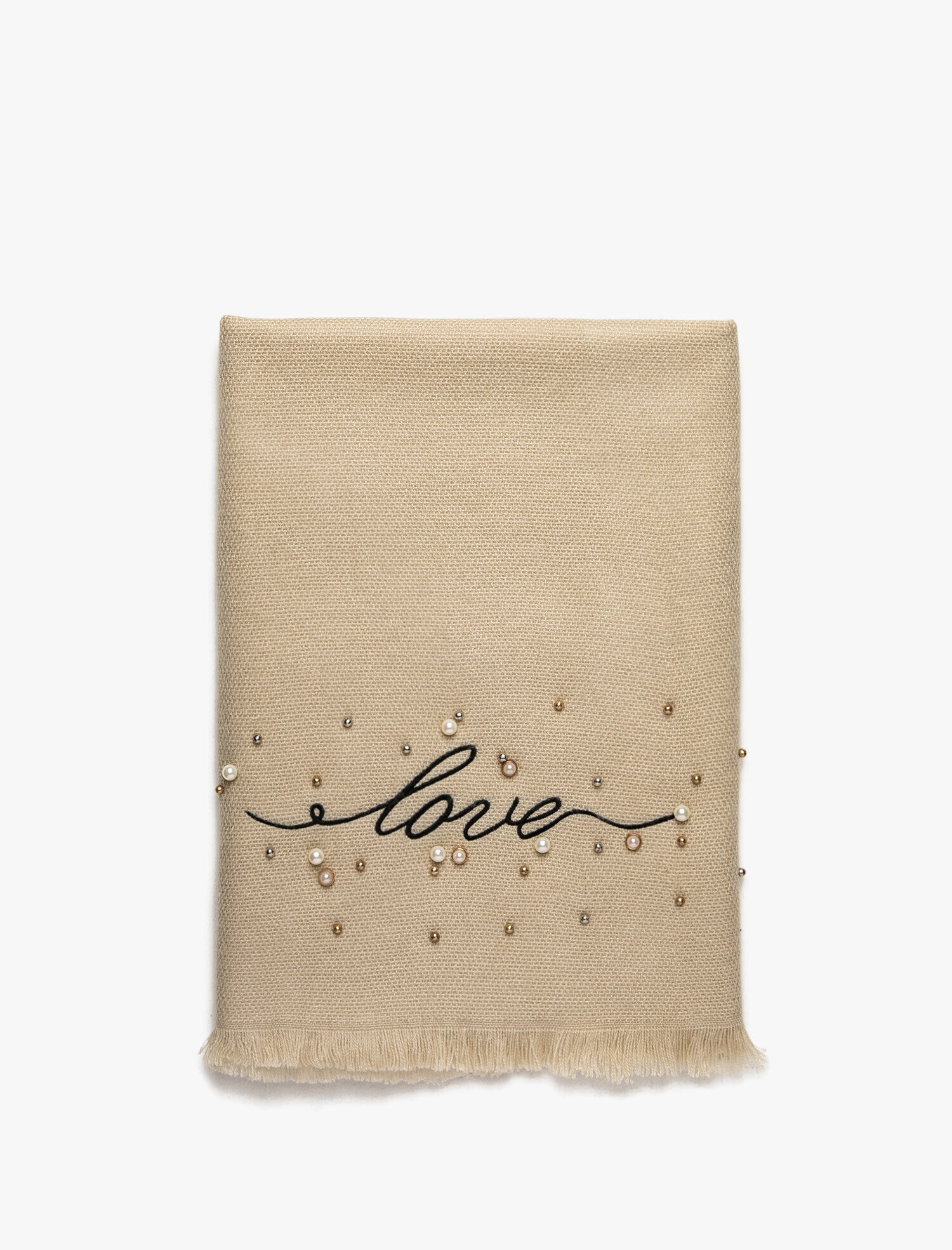  Kadın İnci Detaylı Atkı