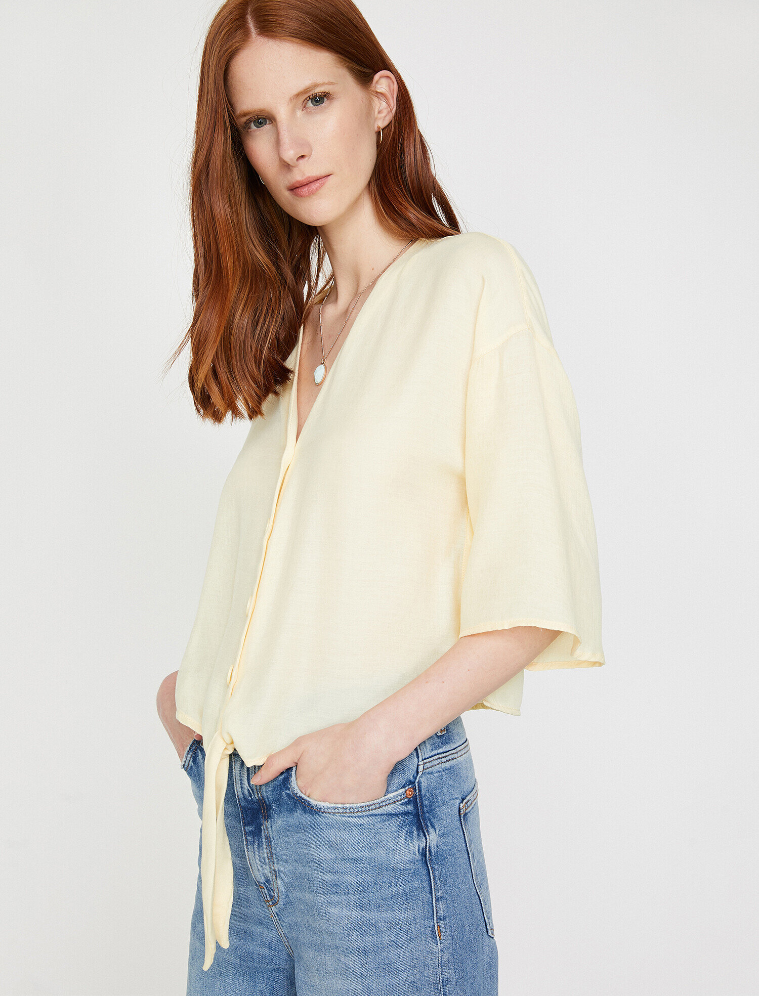   Beli Bağlamalı Gömlek