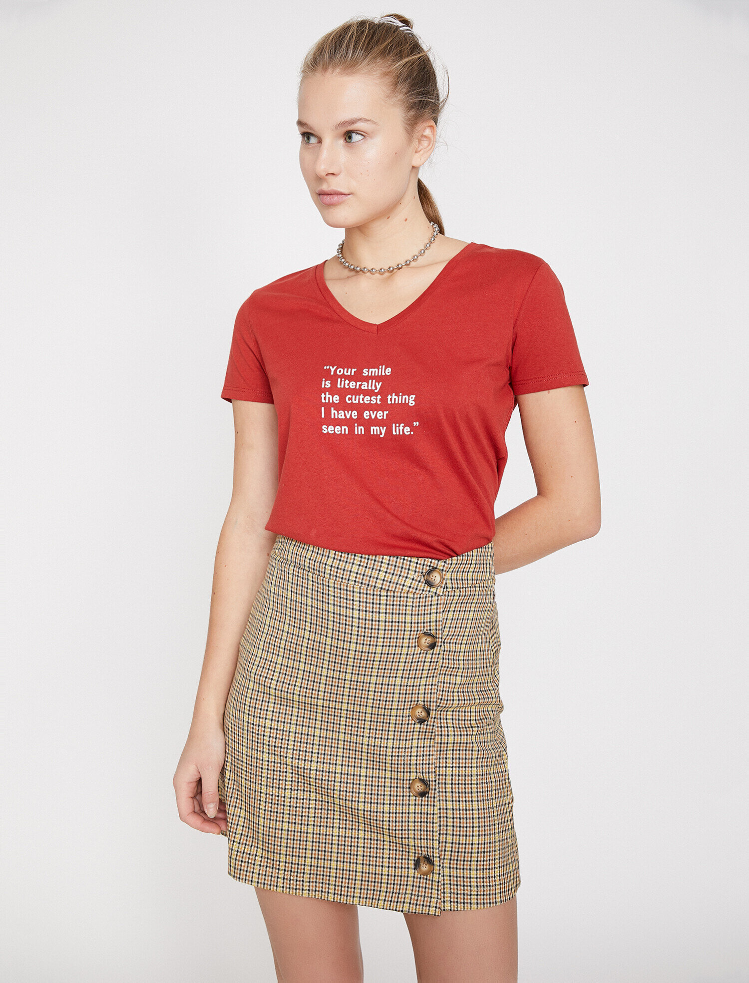   Yazılı Baskılı Tişört