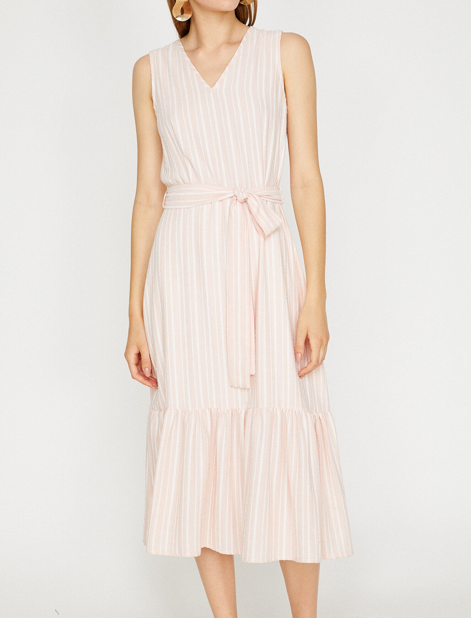   Beli Bağlamalı Elbise