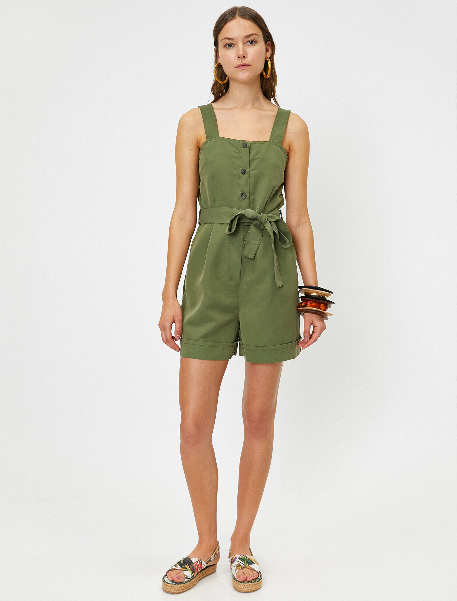   The Natural Look Jumpsuit - Doğal Dokulu Tulum