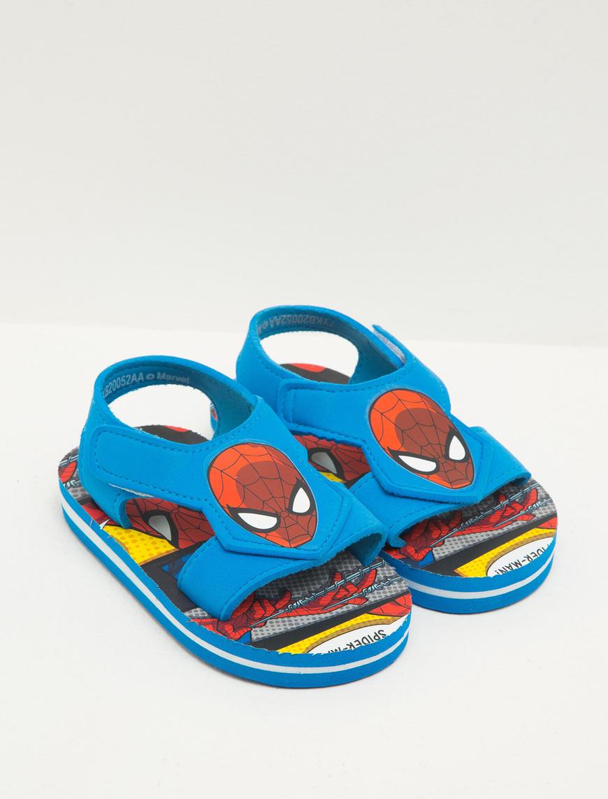  Erkek Çocuk Spiderman Baskılı Sandalet