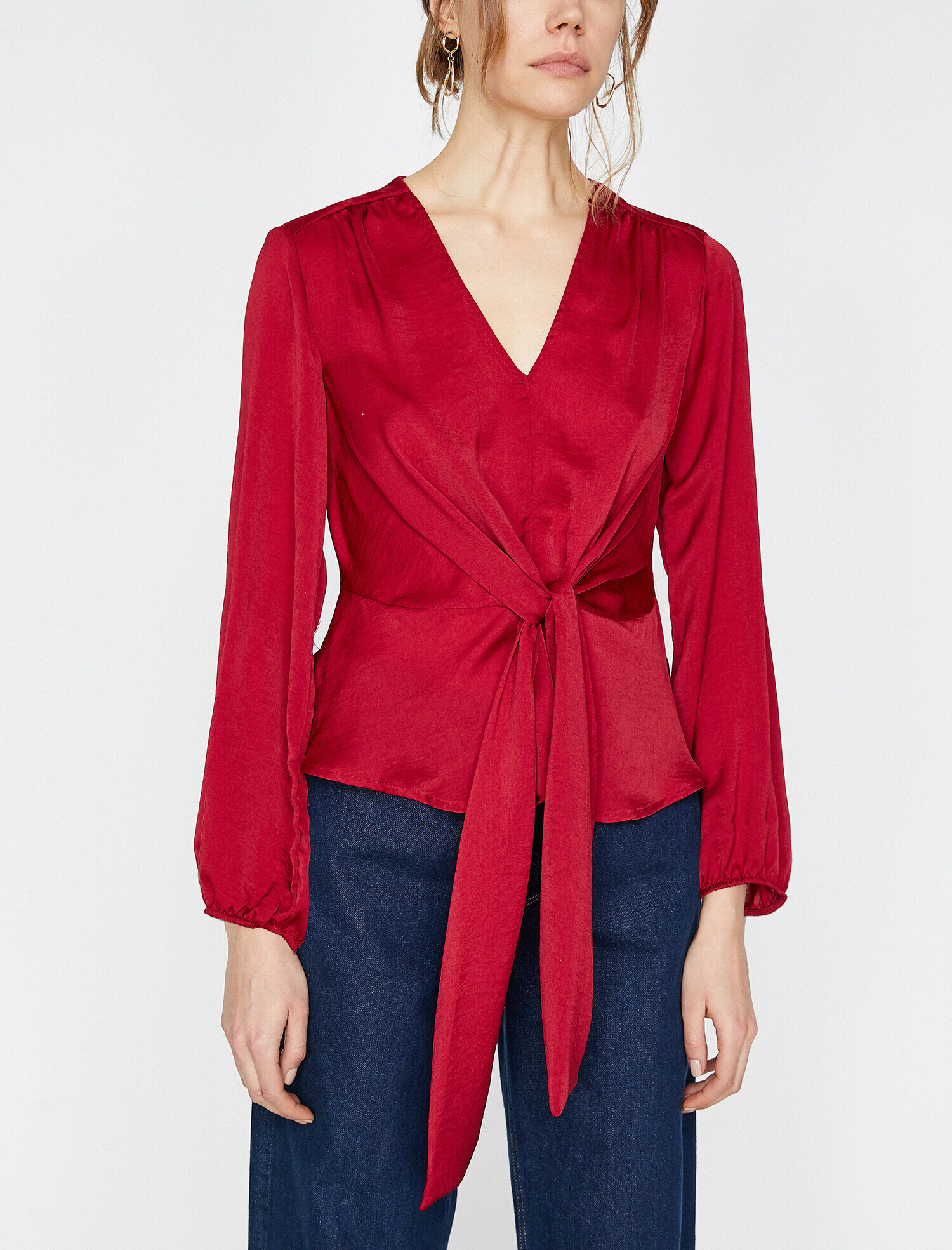   Beli Bağlamalı Bluz