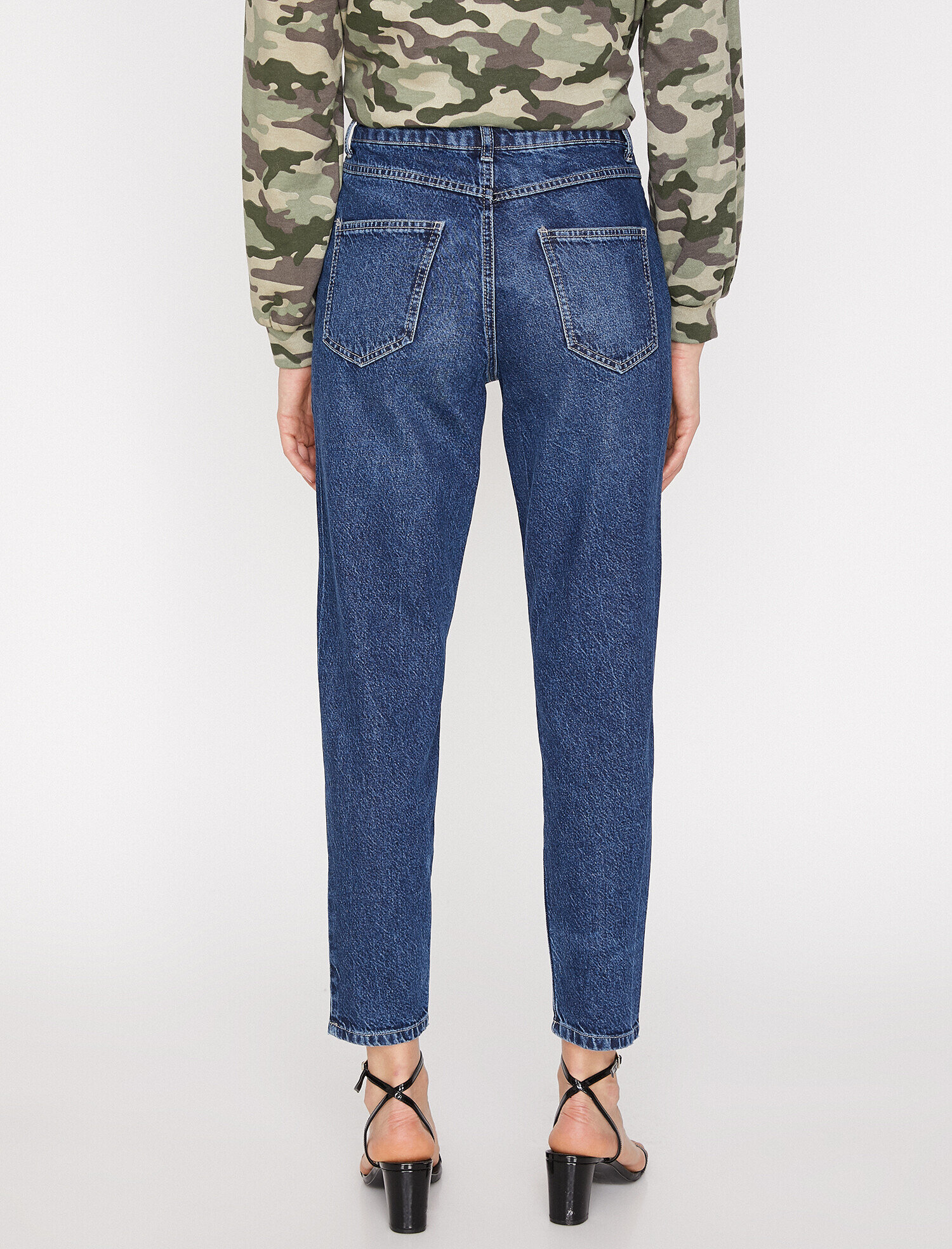   Carmen Jean - Yüksek Bel Dar Kesim Dar Paça Pantolon