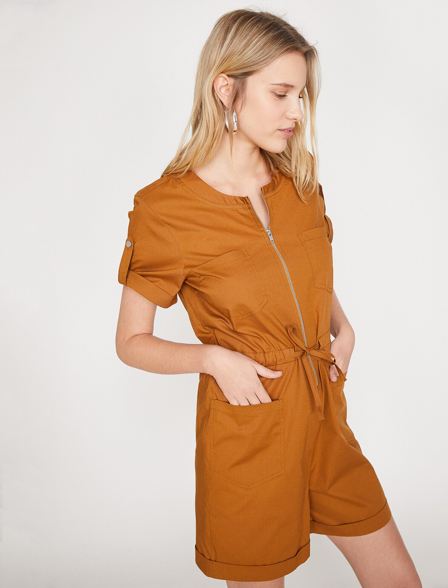   Fermuar Detaylı Tulum