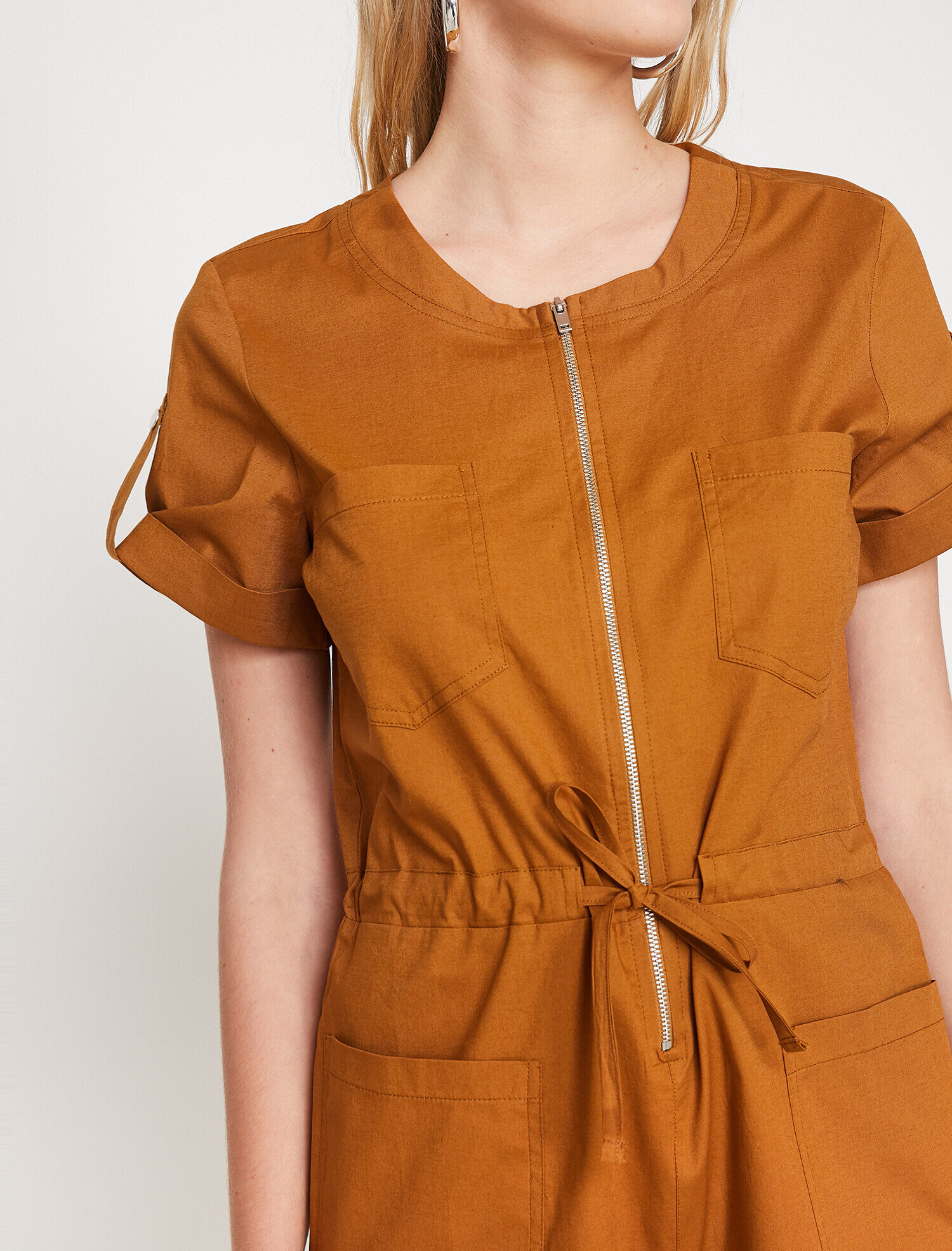   Fermuar Detaylı Tulum