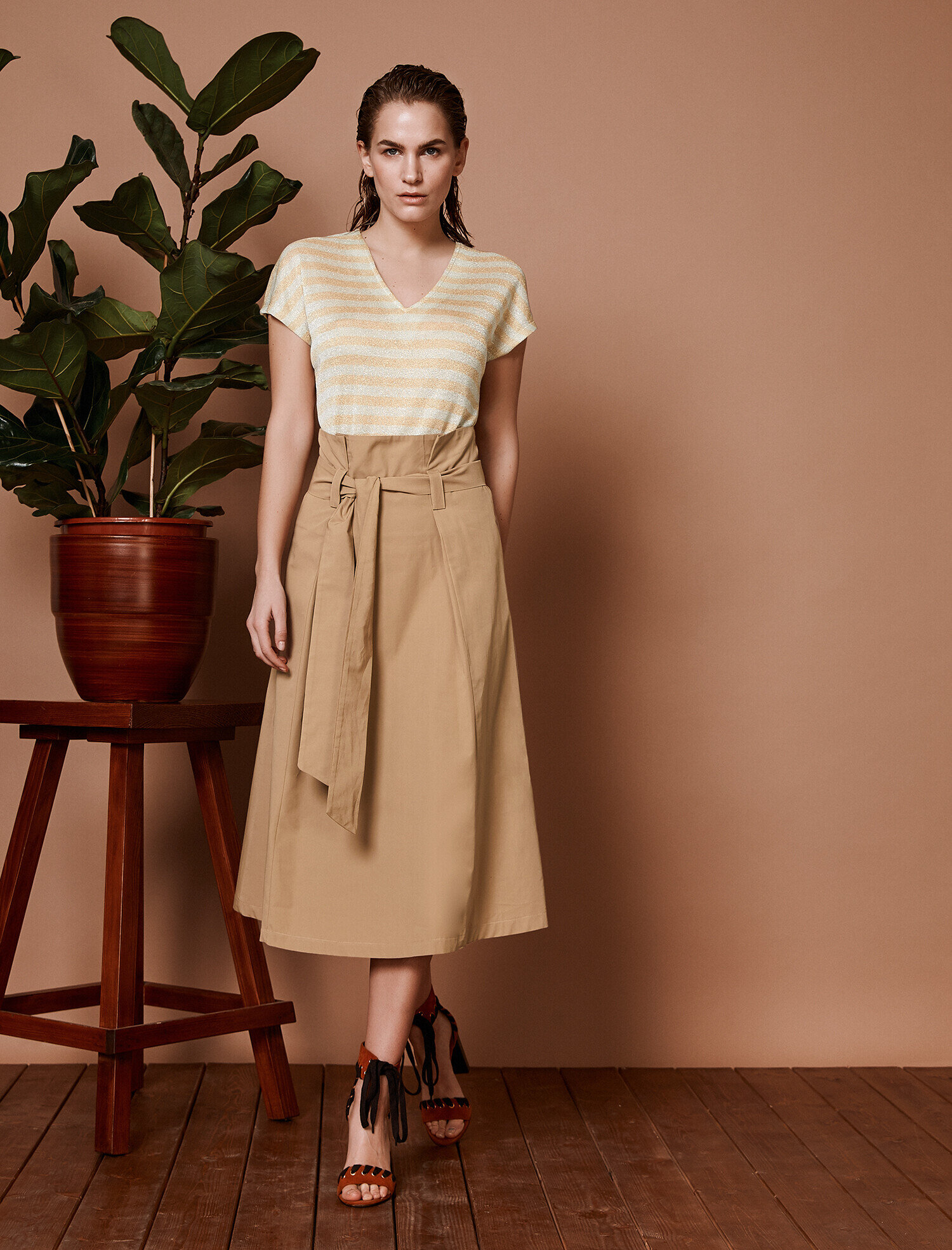   Beli Bağlamalı Etek