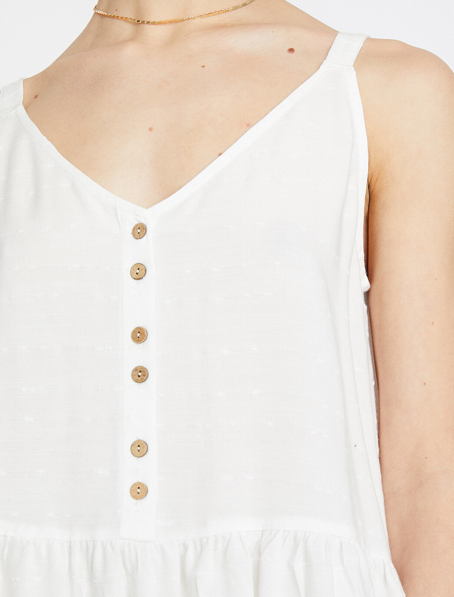   Düğme Detaylı Atlet