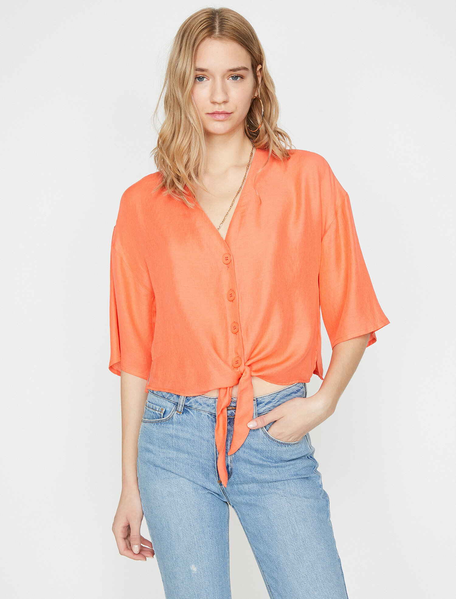   Beli Bağlamalı Gömlek