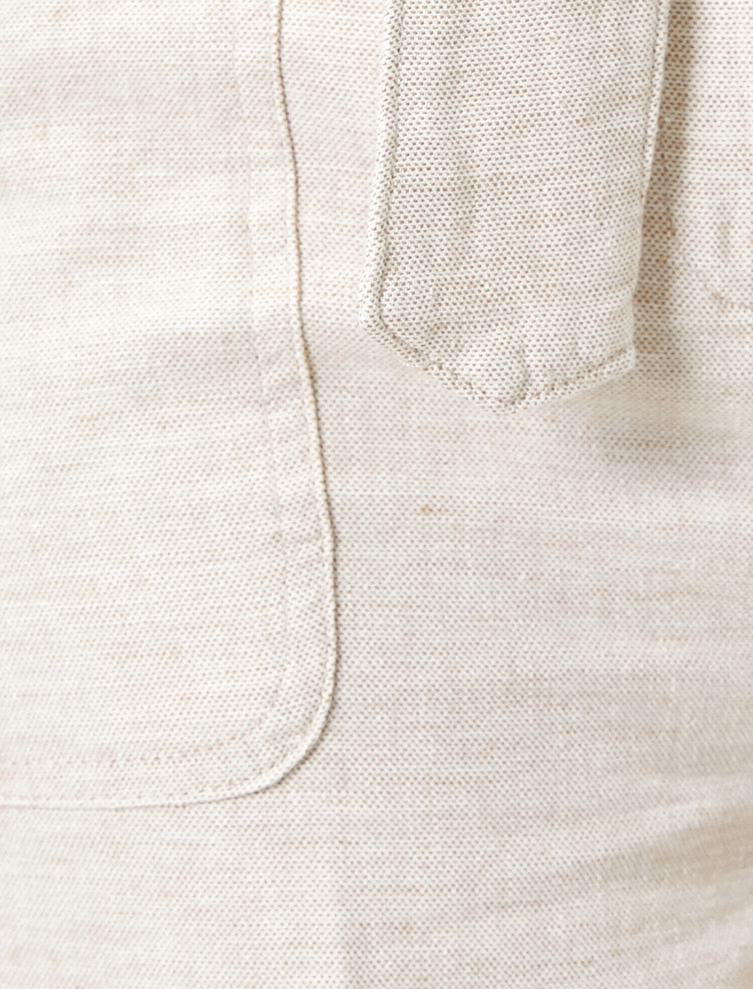   Normal Bel Cep Detaylı  Keten Karışımlı Pantolon