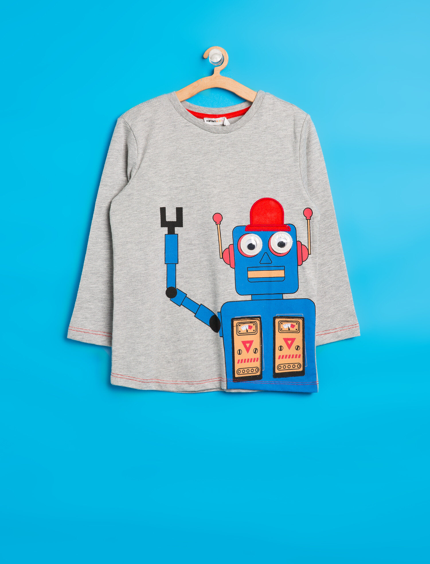  Erkek Çocuk Baskılı Tişört Uzun Kollu