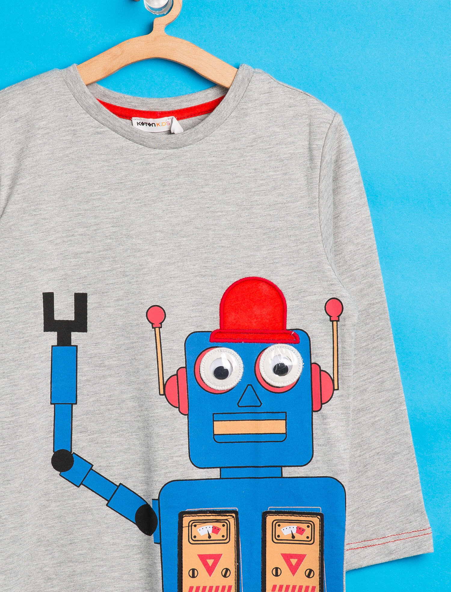  Erkek Çocuk Baskılı Tişört Uzun Kollu