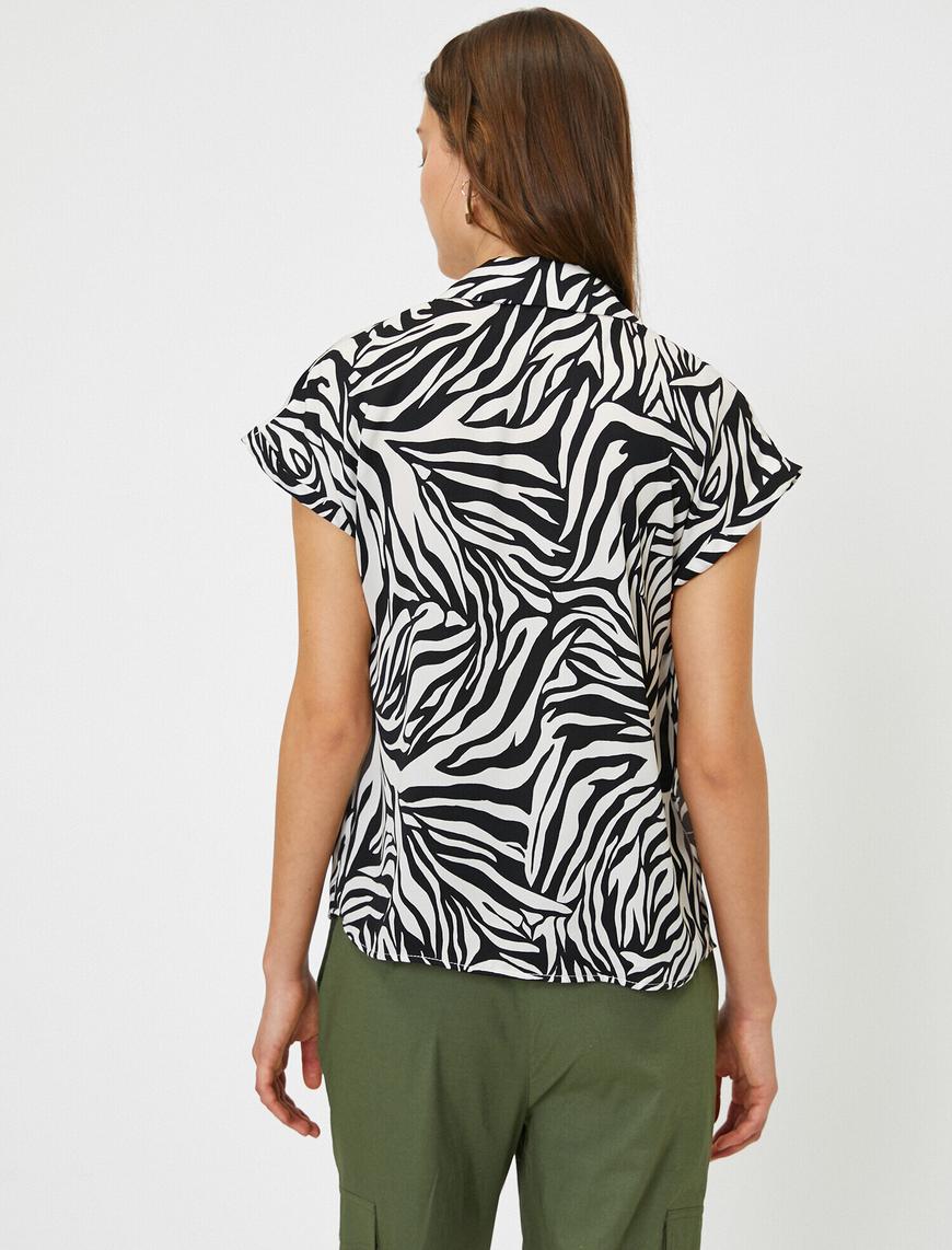   Zebra Desenli Gömlek