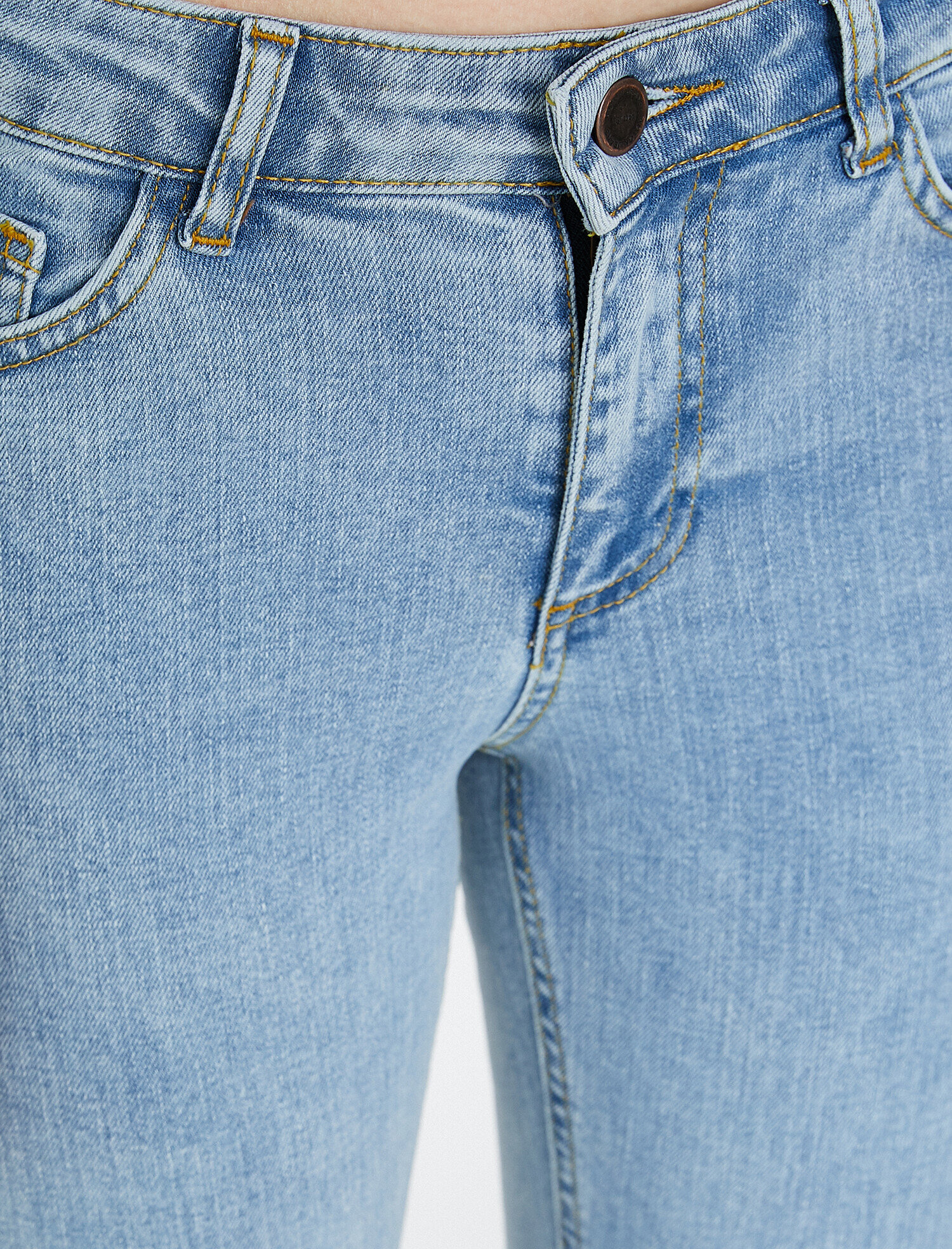   Eve Slim Jean - Yüksek Bel Normal Kesim Hafif Düz Paça Pantolon