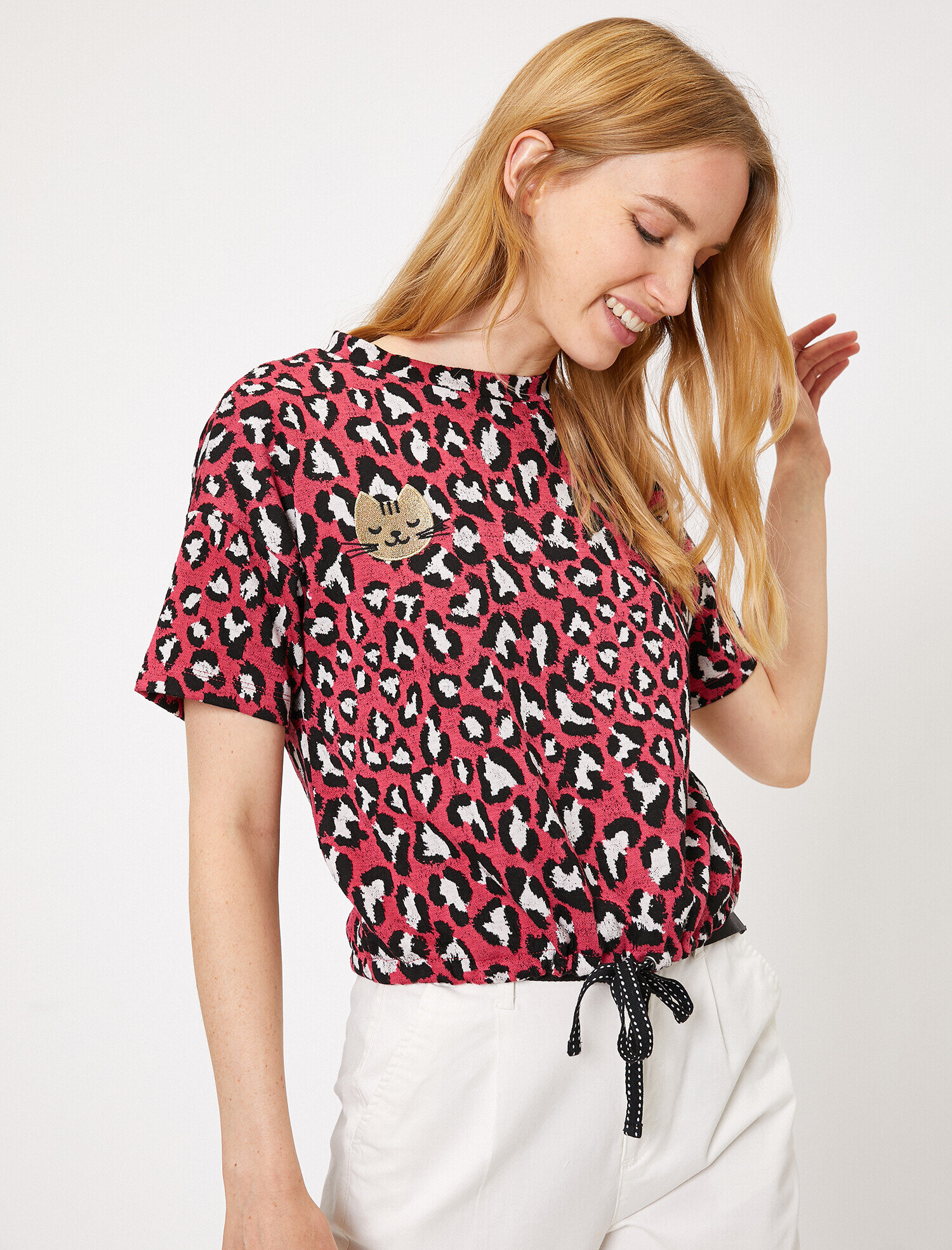   Leopar Desenli Tişört