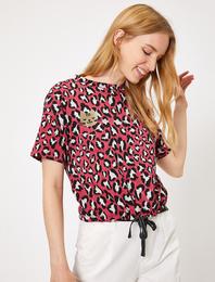 Leopar Desenli Tişört