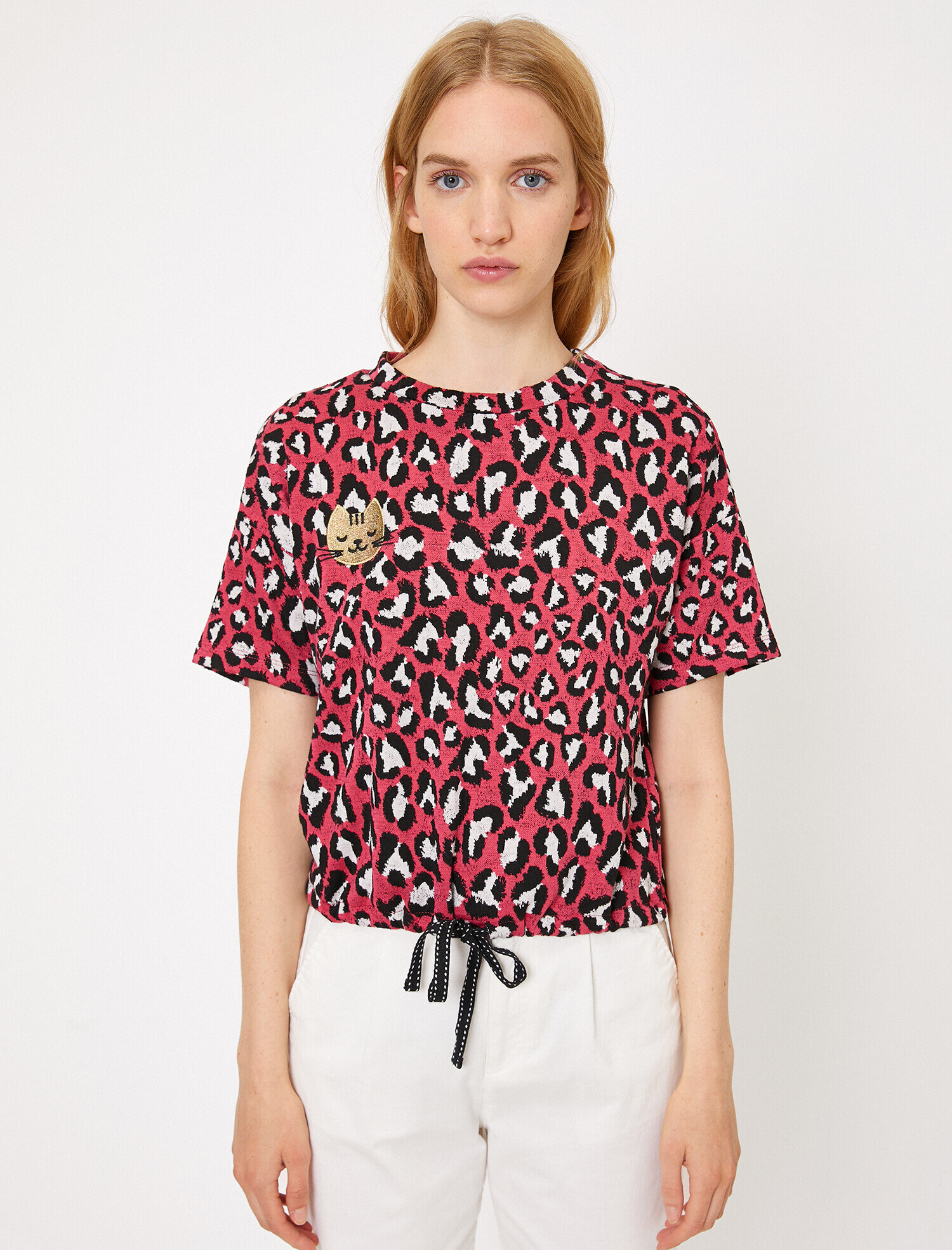   Leopar Desenli Tişört