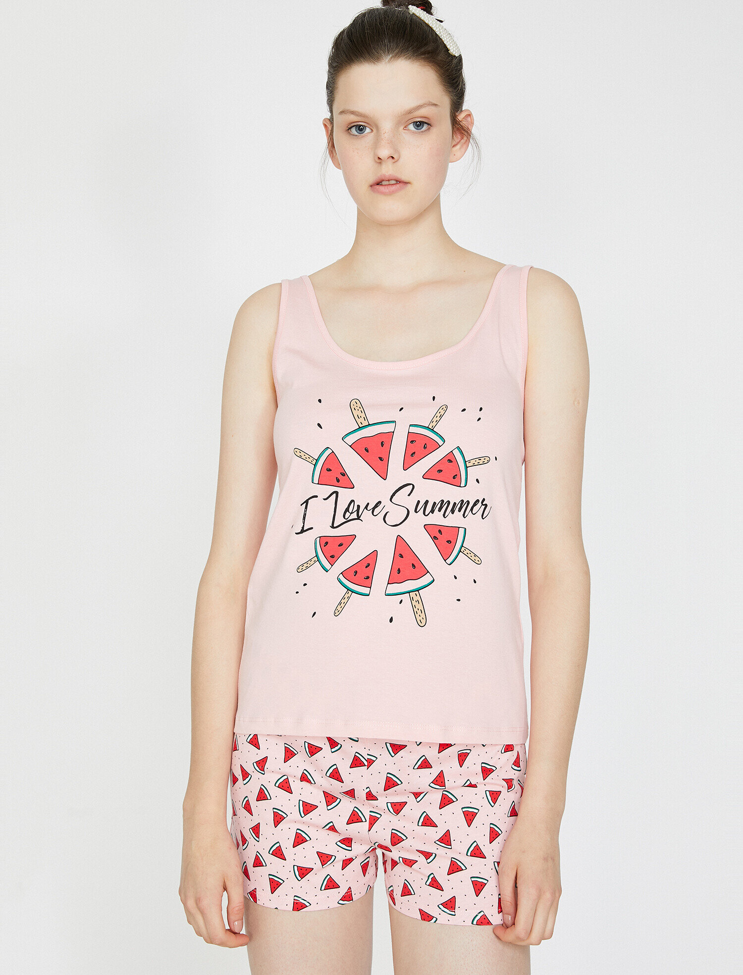   Baskılı Pijama Takımı