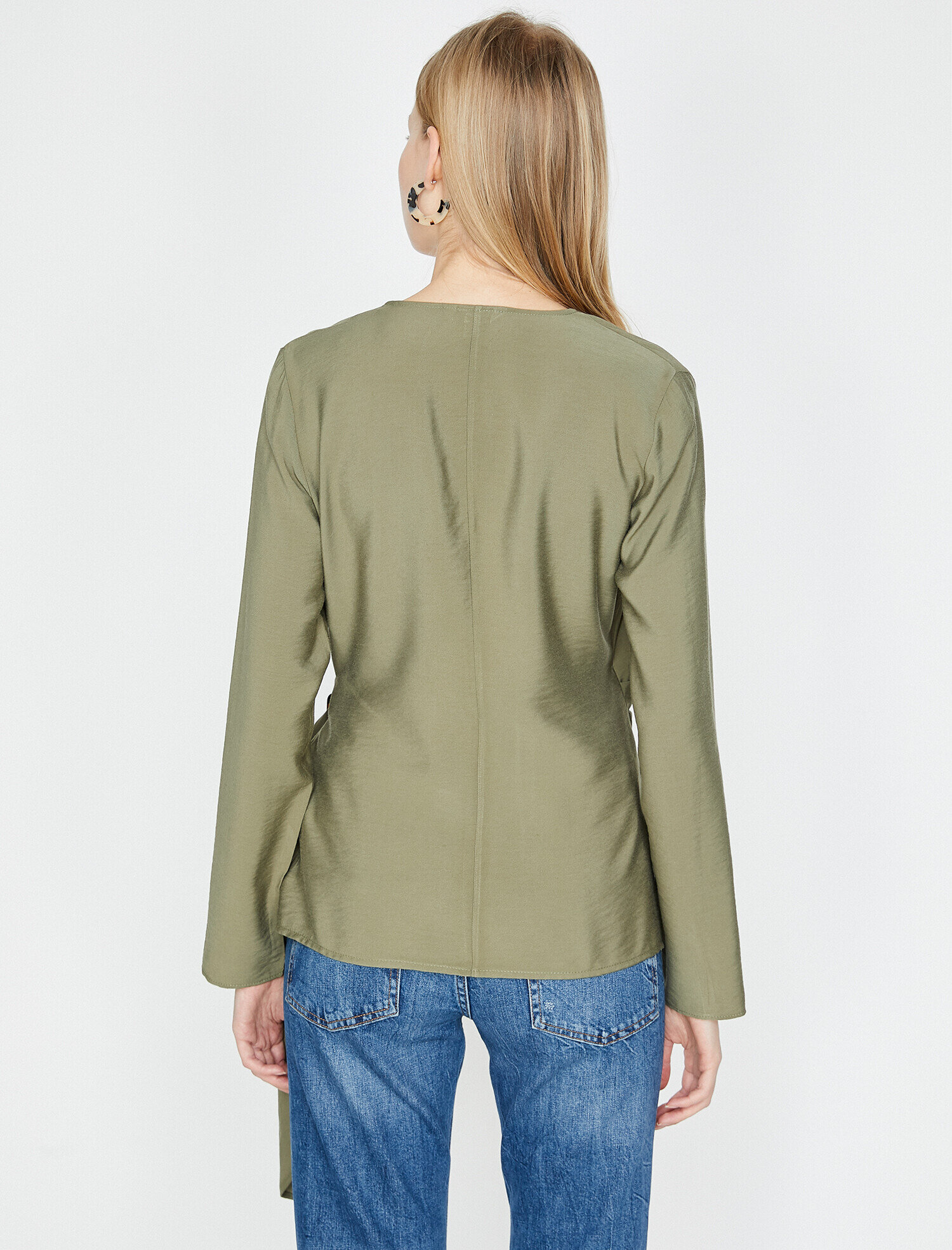   Beli Bağlamalı Bluz