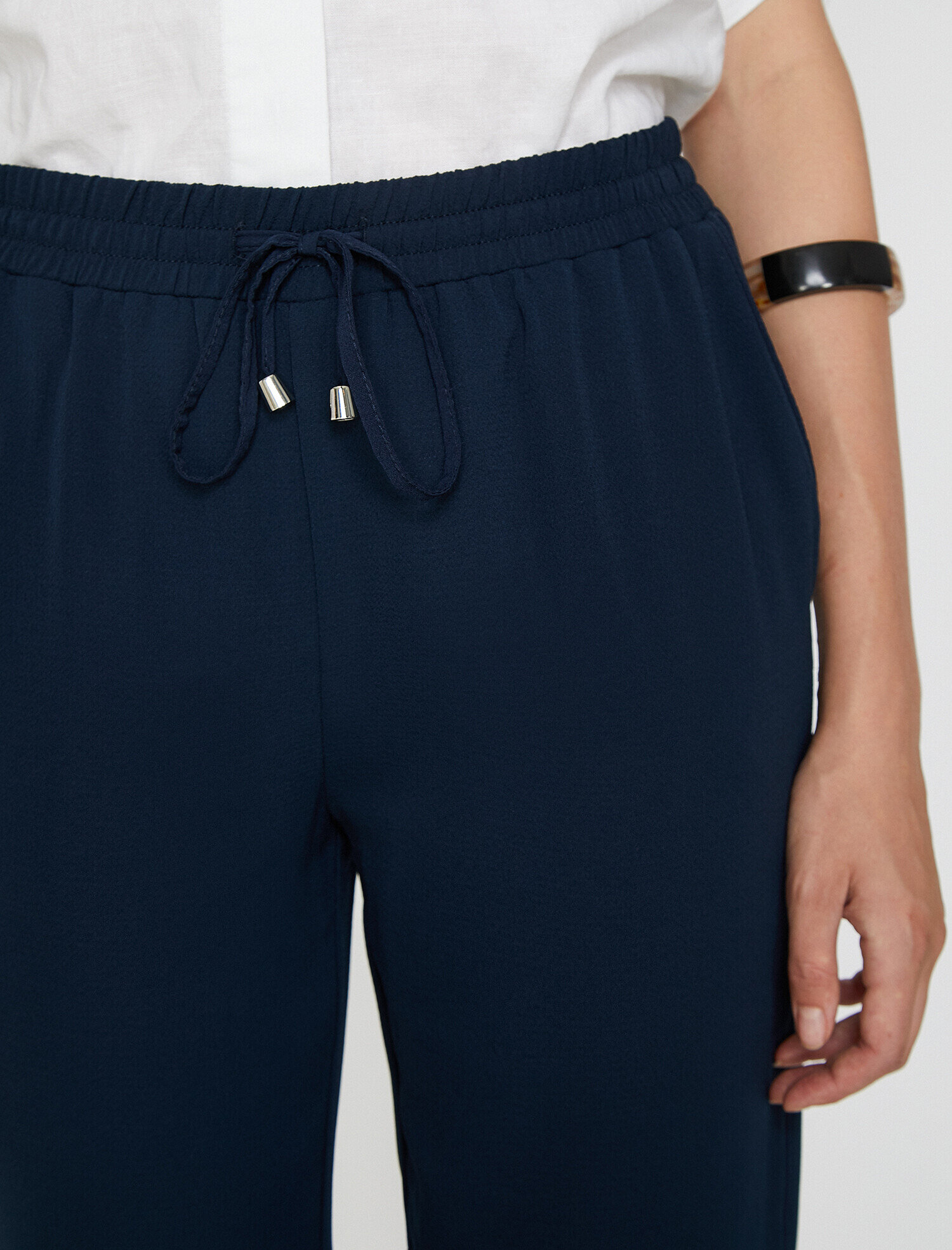   Beli Bağlamalı Cepli Pantolon