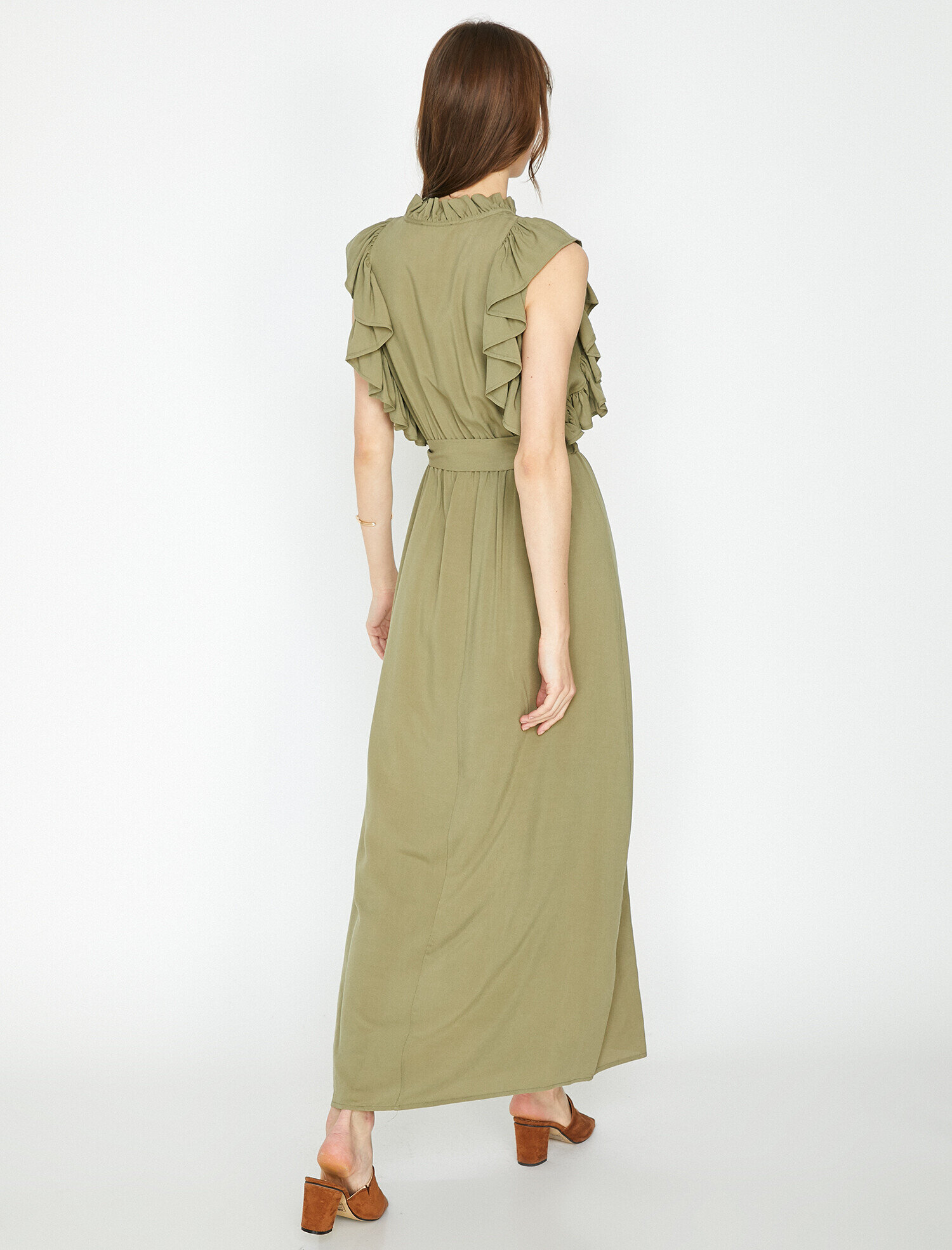   Fırfır Detaylı Elbise