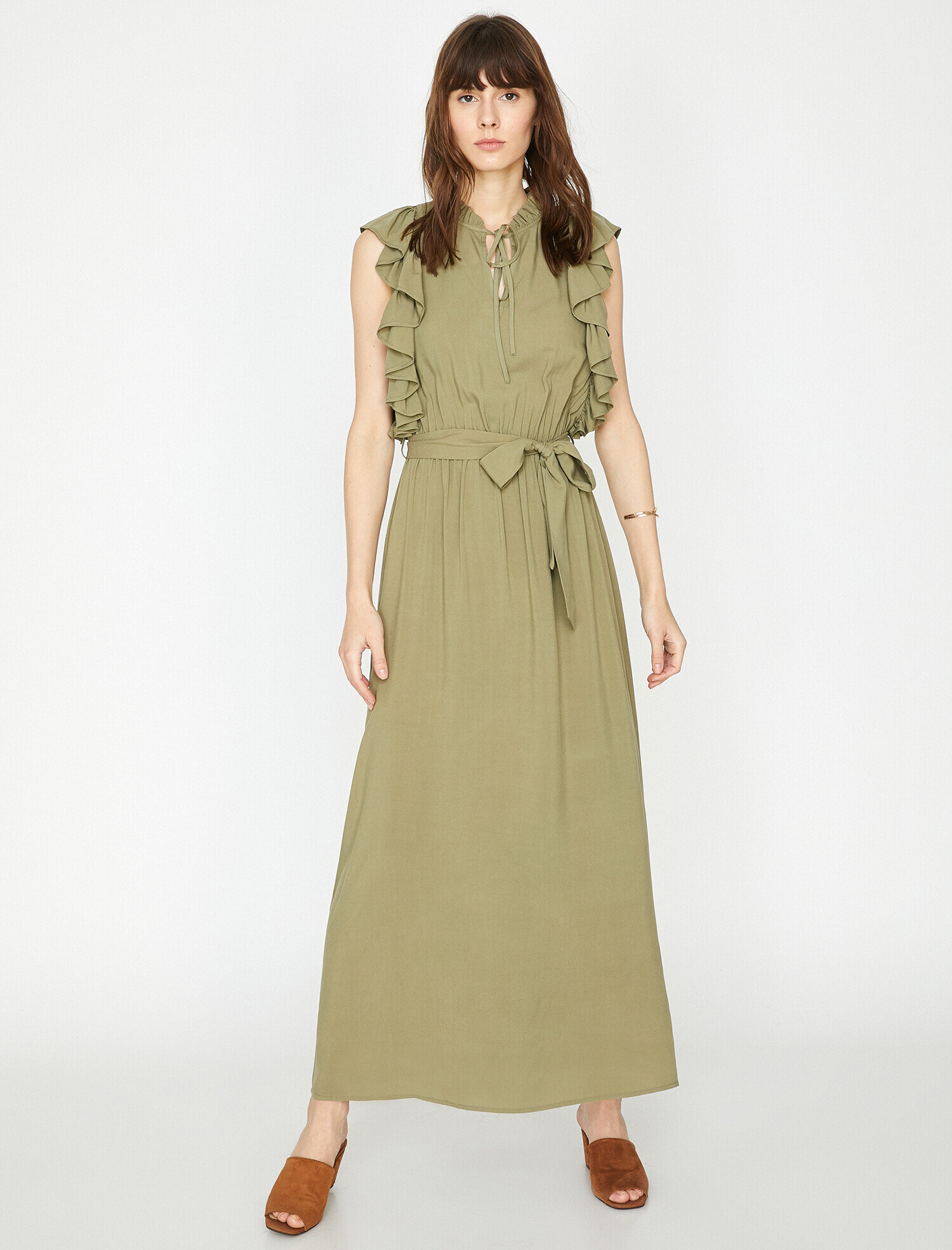   Fırfır Detaylı Elbise