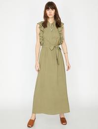 Fırfır Detaylı Elbise