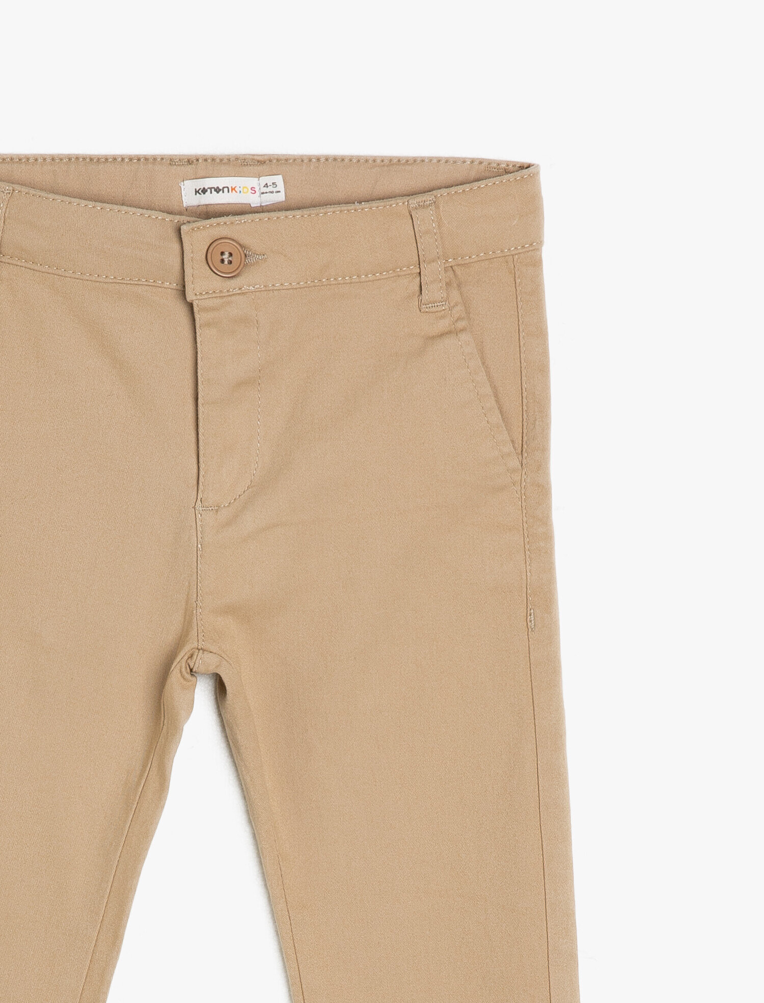  Erkek Çocuk Chino Basic Pantolon Pamuklu Cepli
